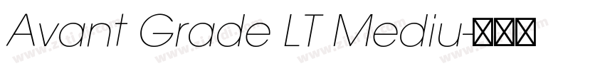 Avant Grade LT Mediu字体转换